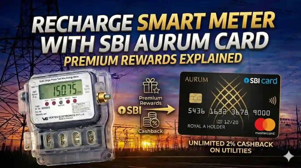 Recharge Smart Meter with SBI AURUM Credit Card