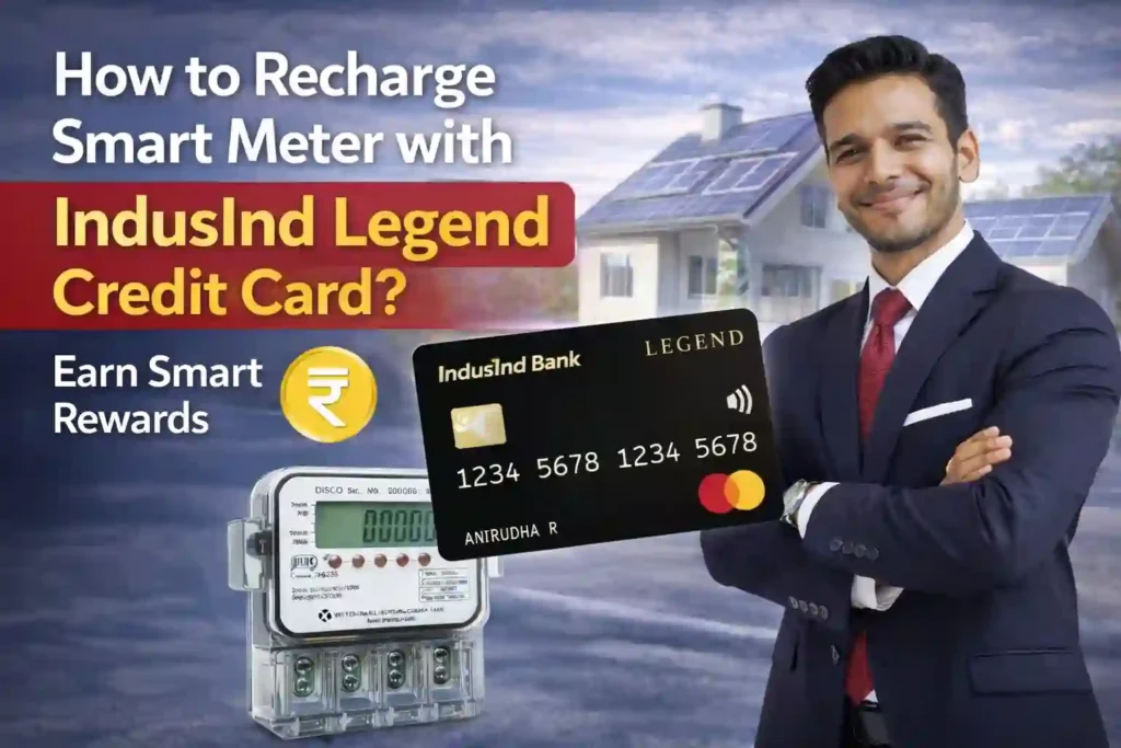 Recharge Smart Meter with IndusInd Legend Credit Card