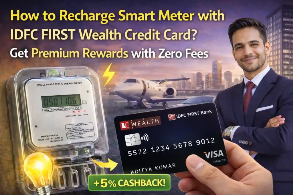 How to Recharge Smart Meter with IDFC First Wealth Credit Card