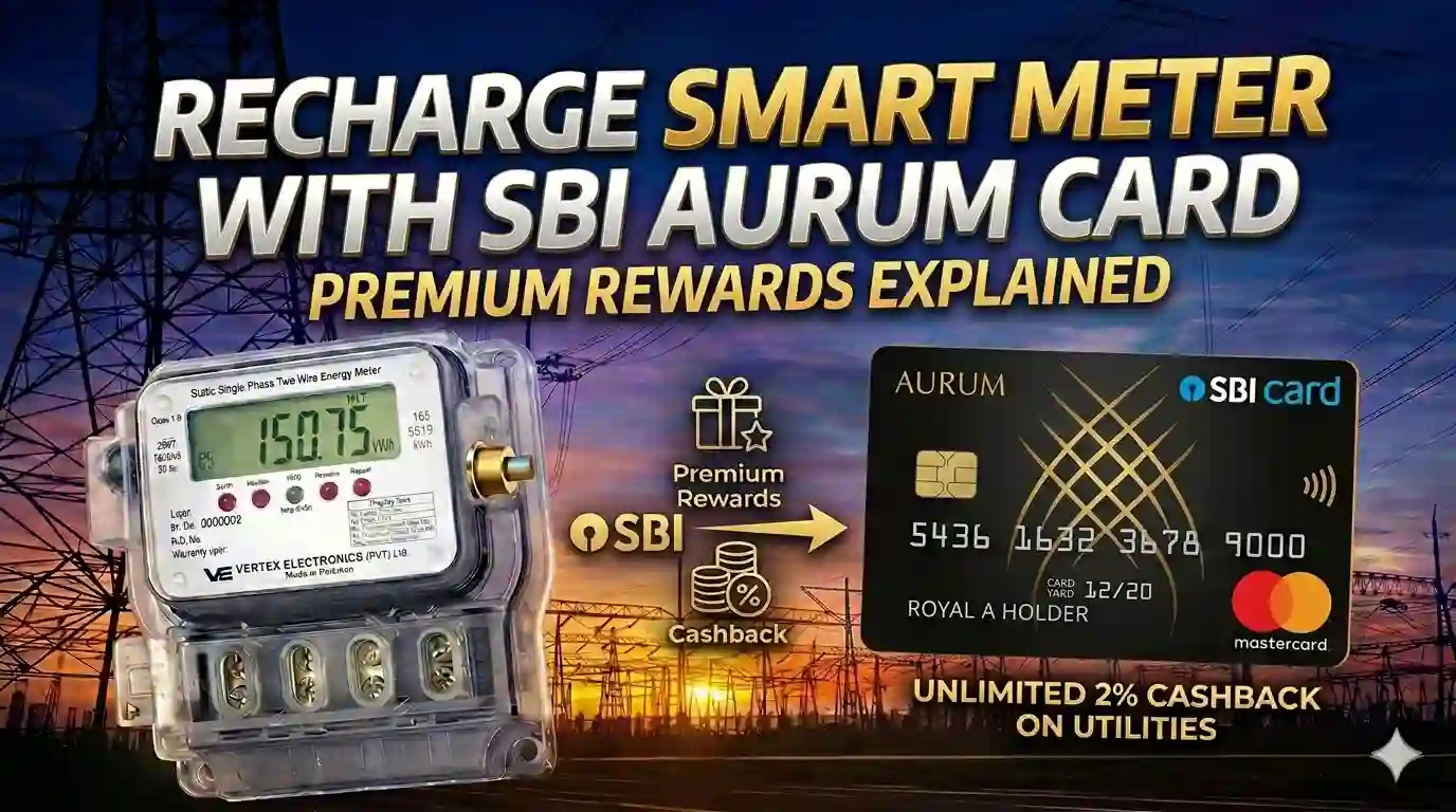 Recharge Smart Meter with SBI AURUM Credit Card