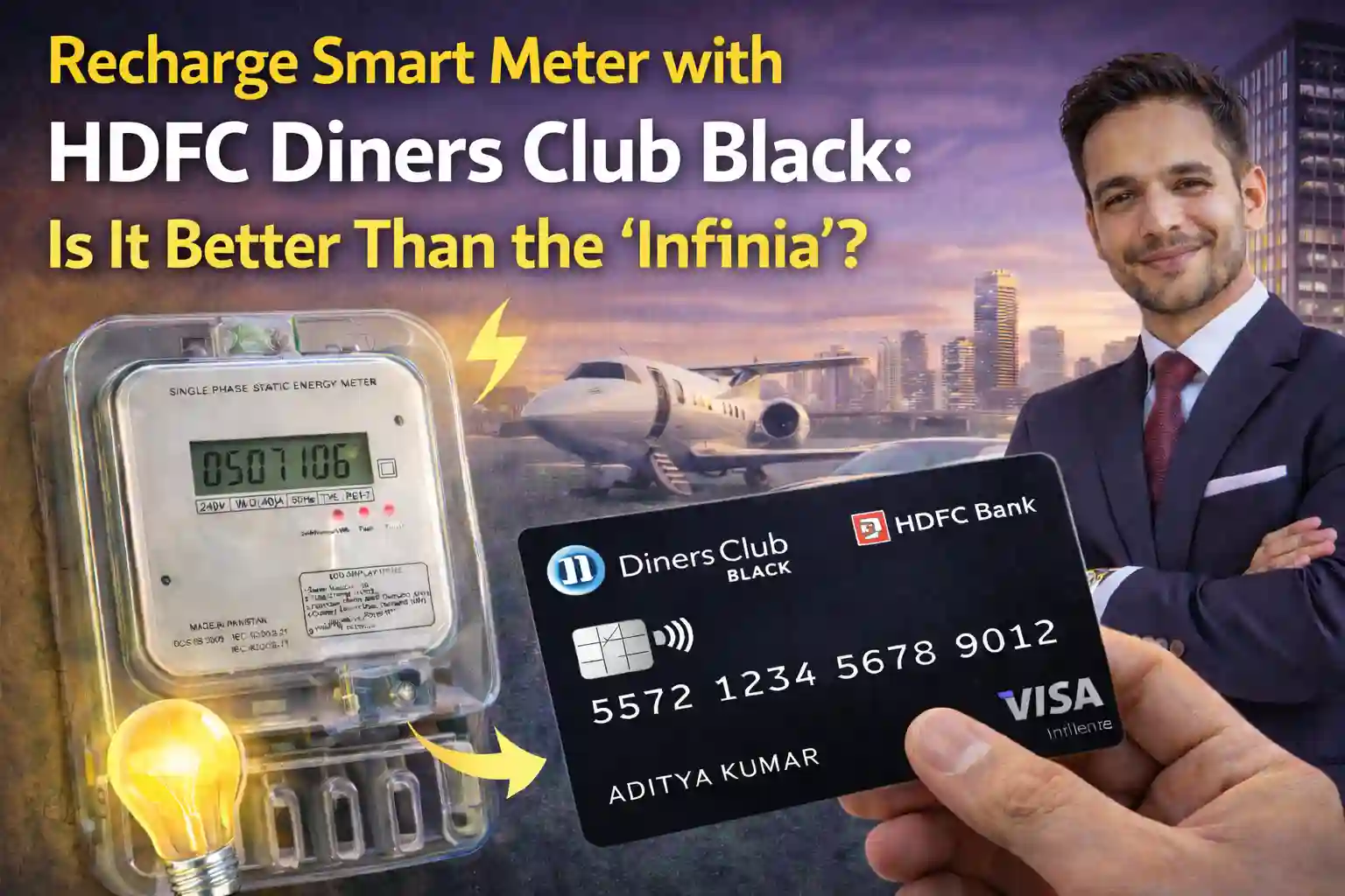 Recharge Smart Meter with HDFC Diners Club Black