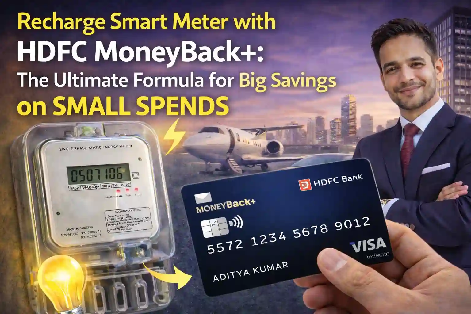 Recharge Smart Meter with HDFC MoneyBack+